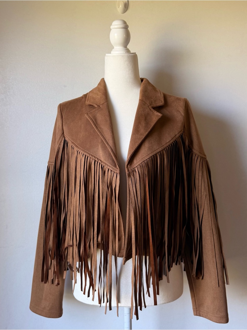 Suede Fringe Jacket